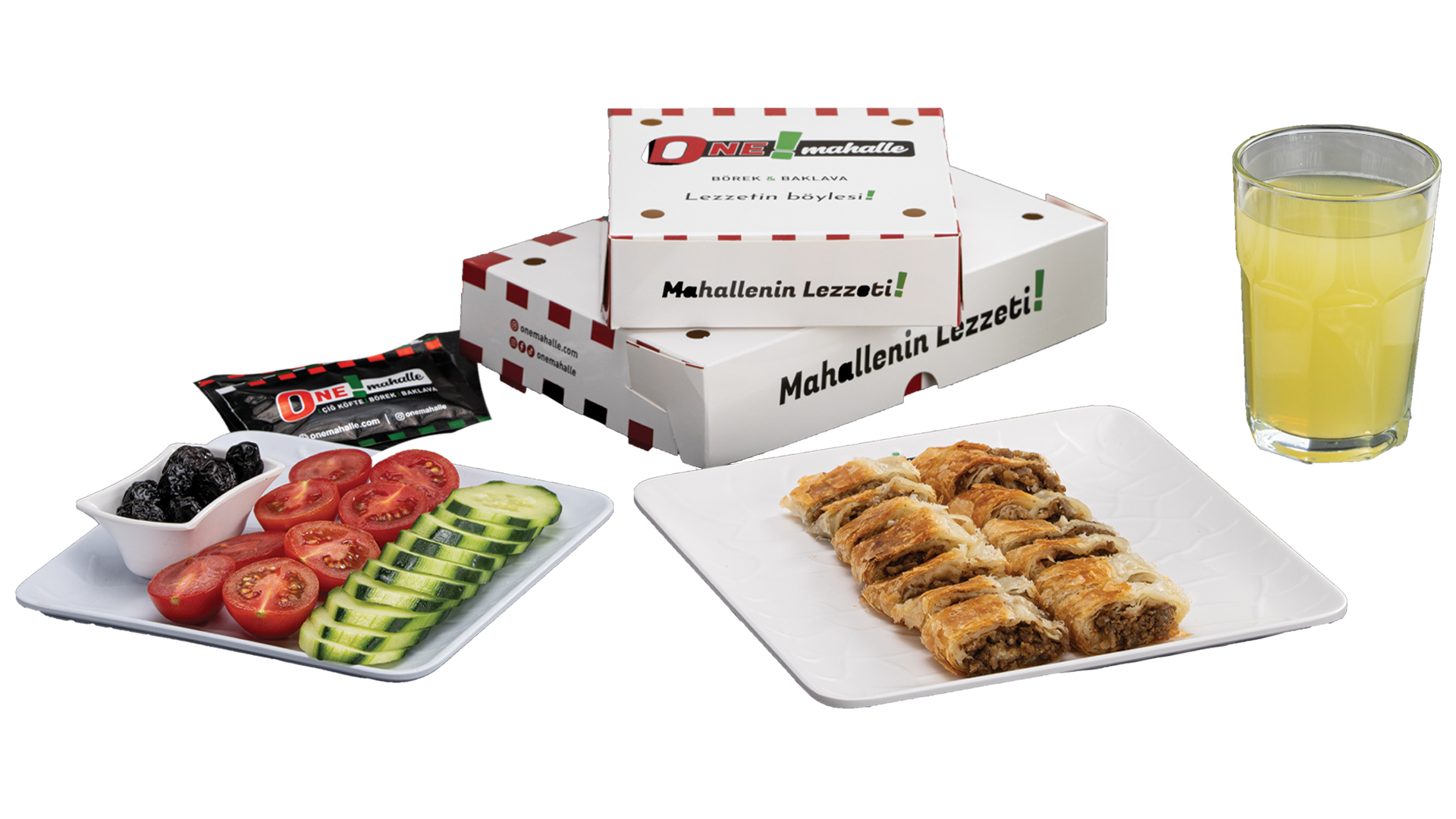 ONE Mahalle börek servis sunumu